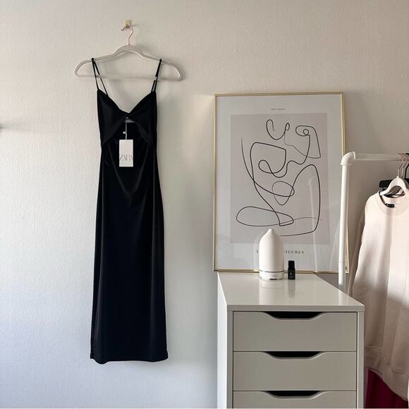 NWT ZARA GATHERED DRESS - Picture 2 of 13